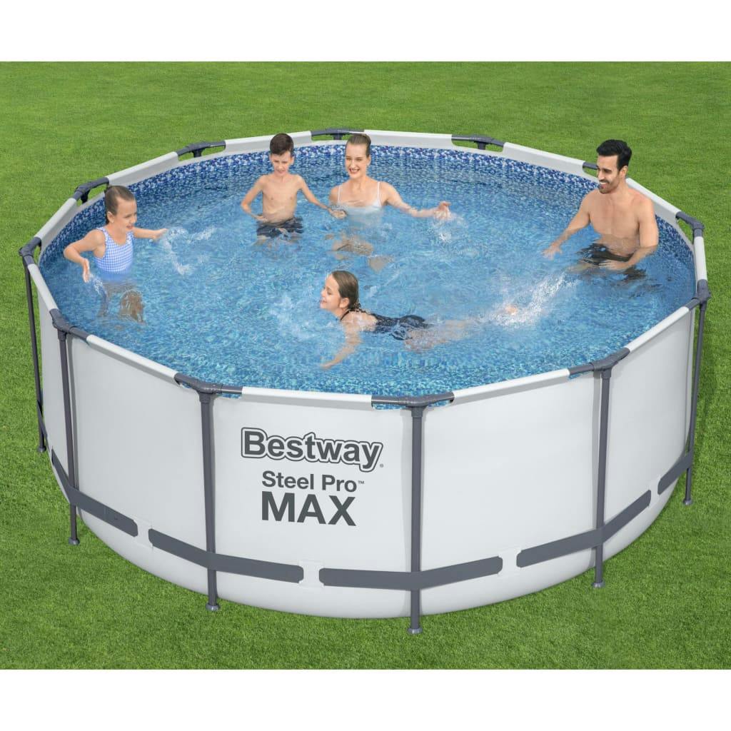 | Pro Bestway cm Steel Marktplatz 366x122 MAX Swimmingpool-Set Rund METRO