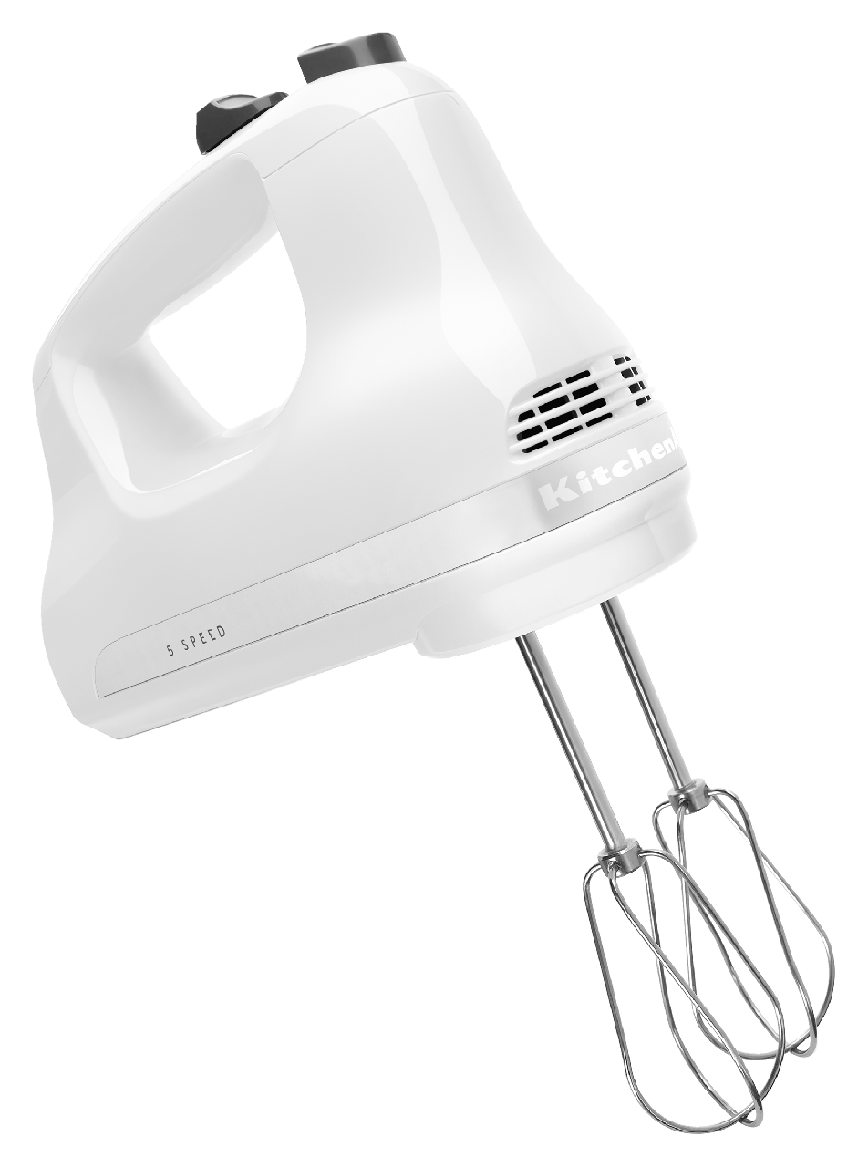 KitchenAid Handmixer classic 5KHM5110EWH, plastic / roestvrij staal, 5
