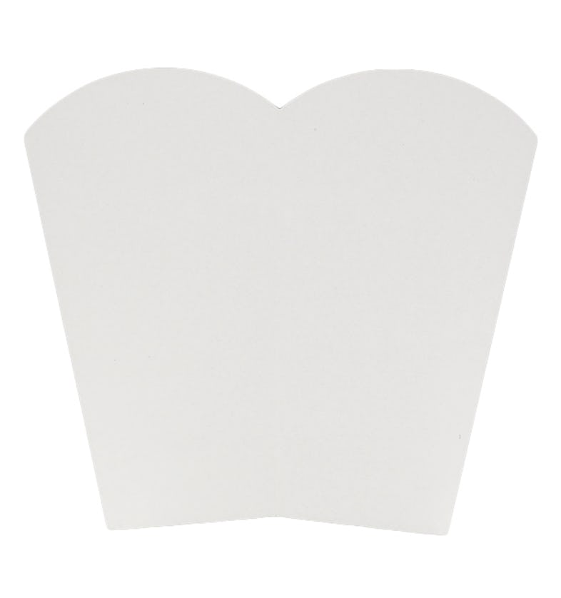 Caja Palomitas Grande Blanca 150gr 8,7x13x20,3cm (250 Uds)