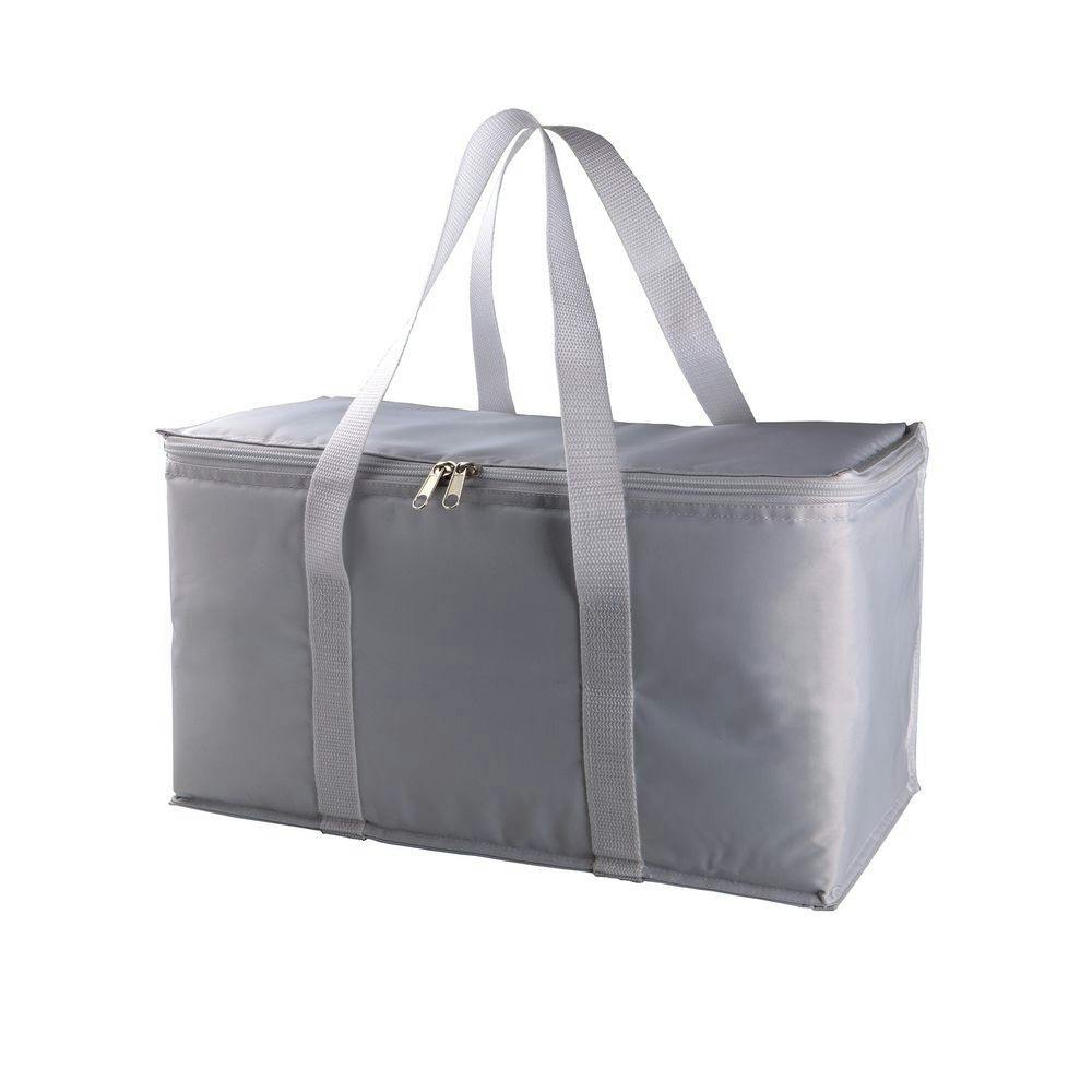 Kimood Sac isotherme avec poign e 39 x 19cm Gris T. METRO Markets