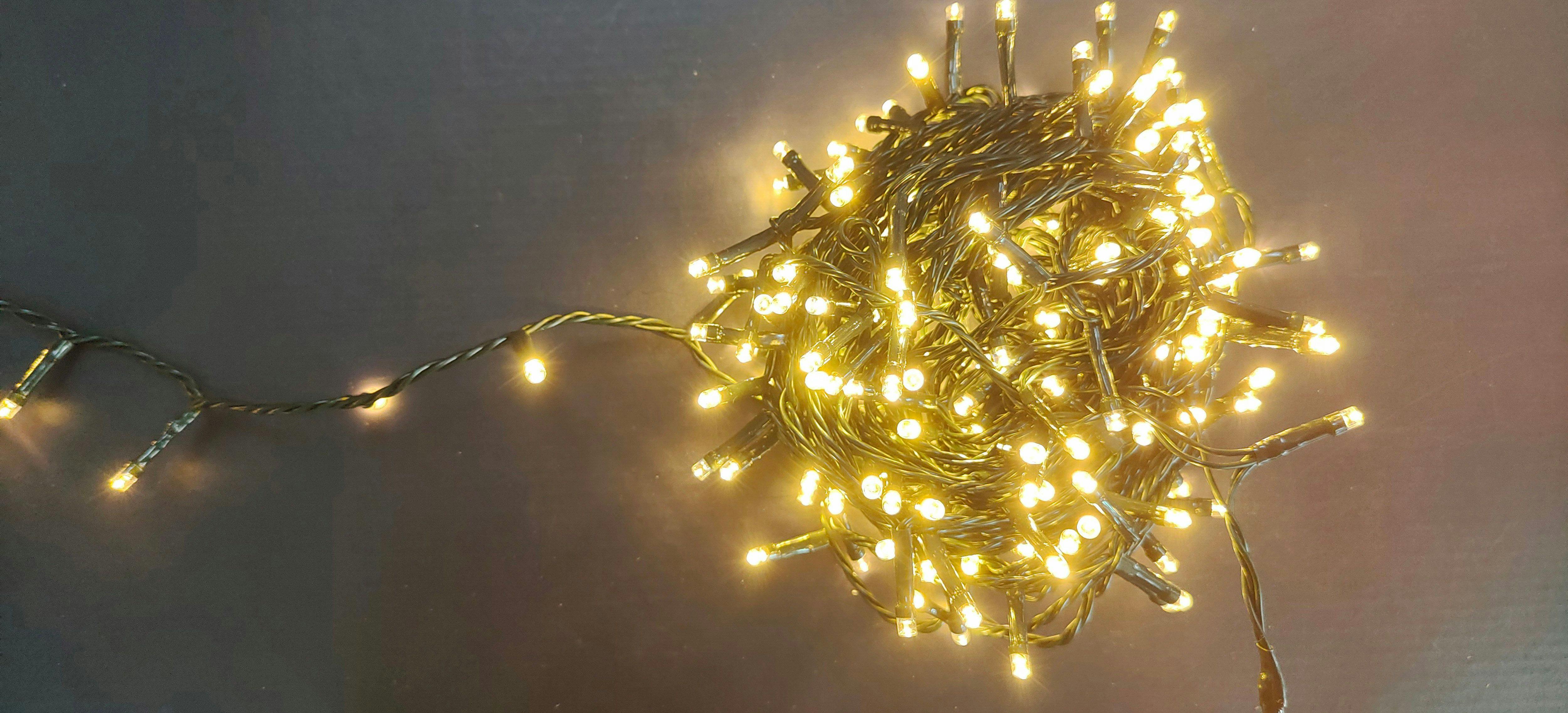 KX-ENERGIE LED Lichterkette 5m - 50 Rote LEDs Batteriebetrieben Für Innen & Außen