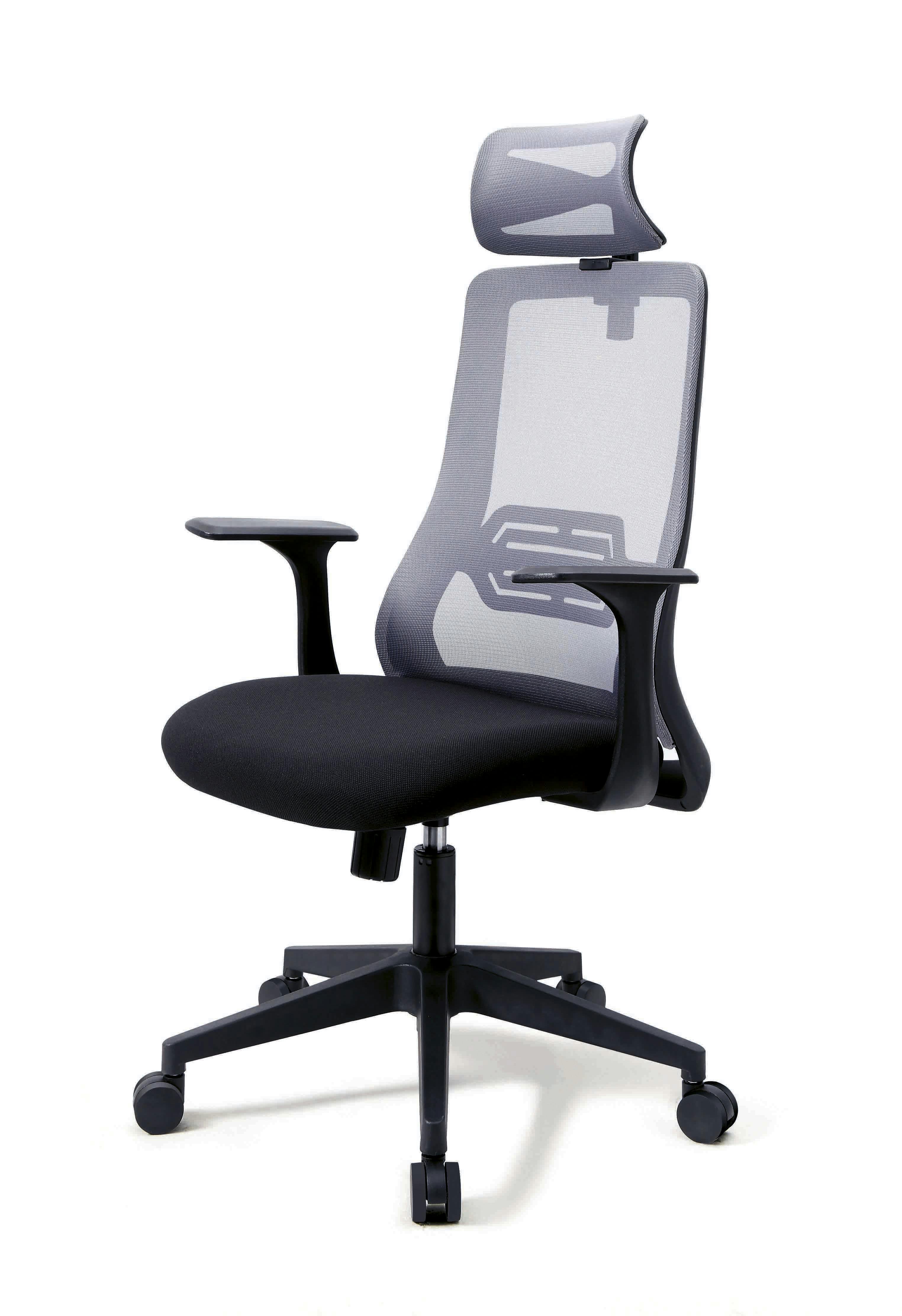 Silla de Oficina Gris Executive Respaldo Alto 75573