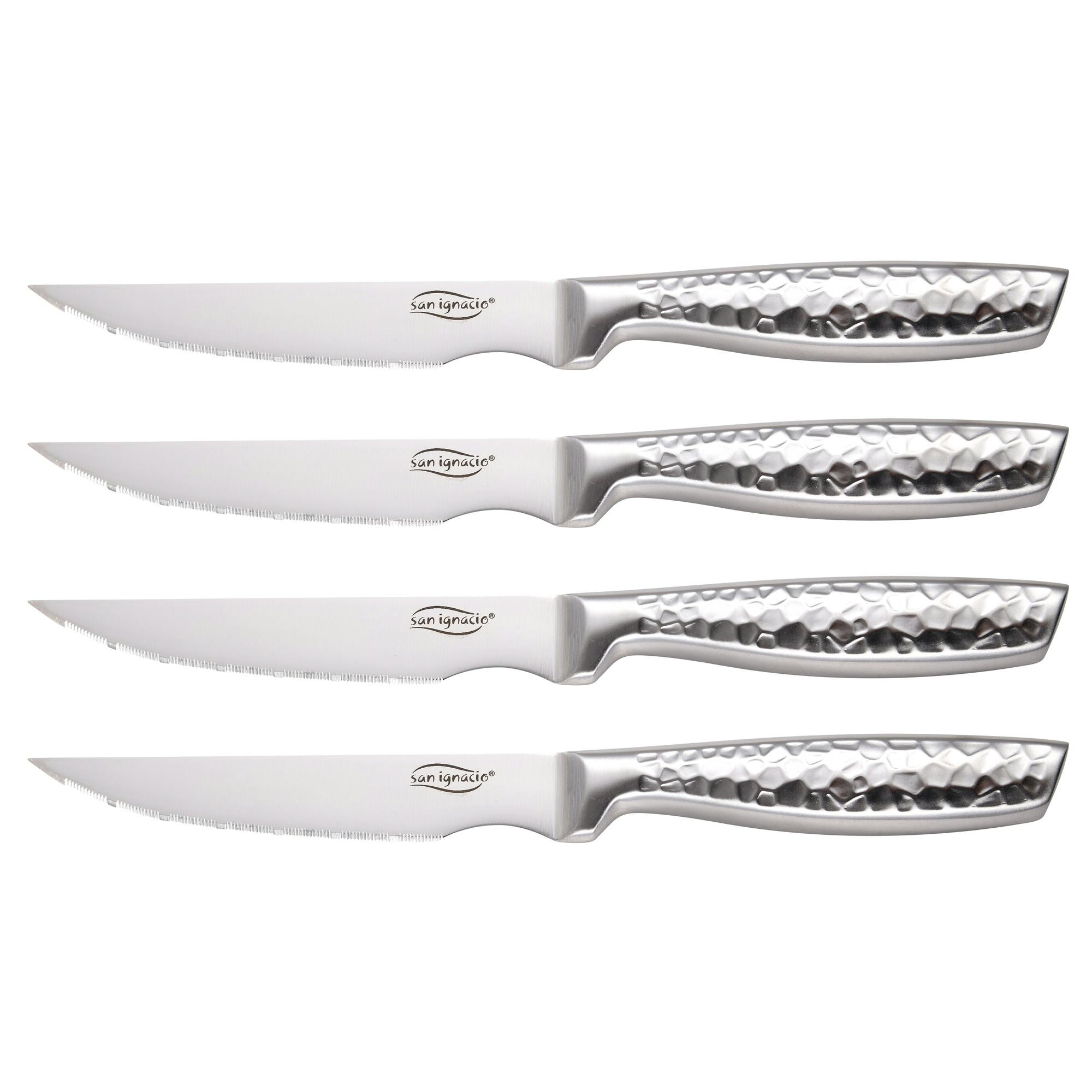 Cuchillos carne sierra de mesa Set 12 uds acero inoxidable 22 cms cuchillos  carne mesa cuchillos sierra cuchillo carne sierra cuchillos chuleteros :  : Hogar y cocina