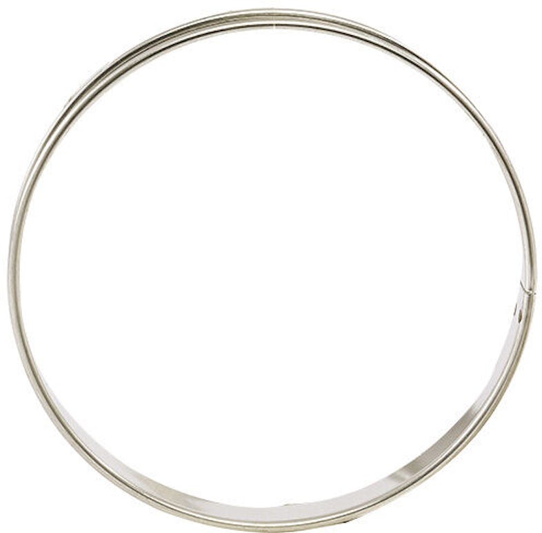 Cercle à tarte en inox - 16 cm h.2 cm Bords Roulés - Gobel