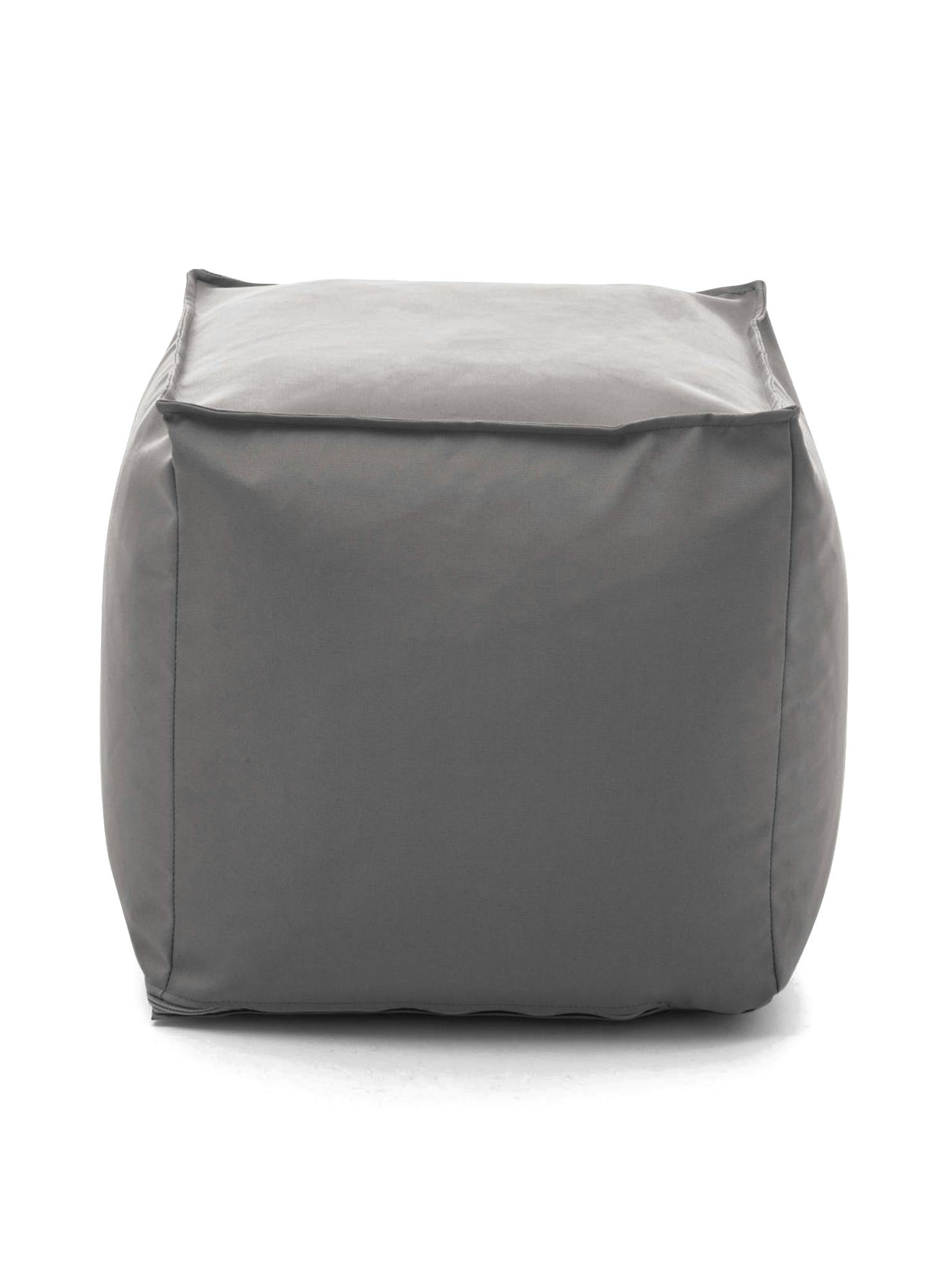 Pouf Sacco, 100% 100% Made in Italy, Poltrona a sacco in ecopelle, cm  70x70h110, colore Bianco