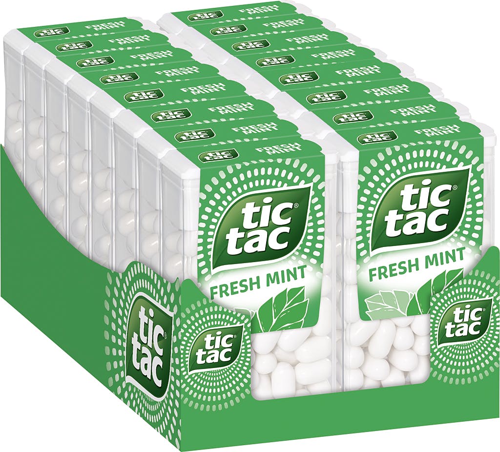 Tic Tac Fresh Mint Dragees 16 x 49 g (784 g) METRO