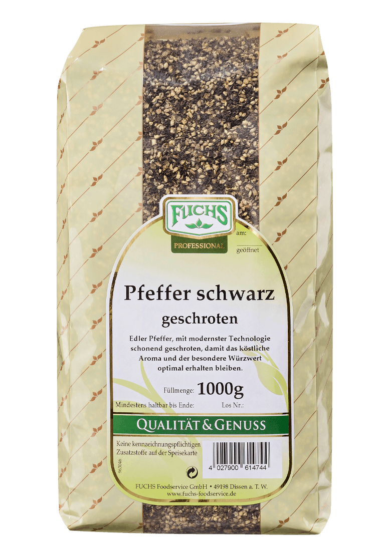 Fuchs Pfeffer Schwarz Geschroten (1kg) | METRO Marktplatz