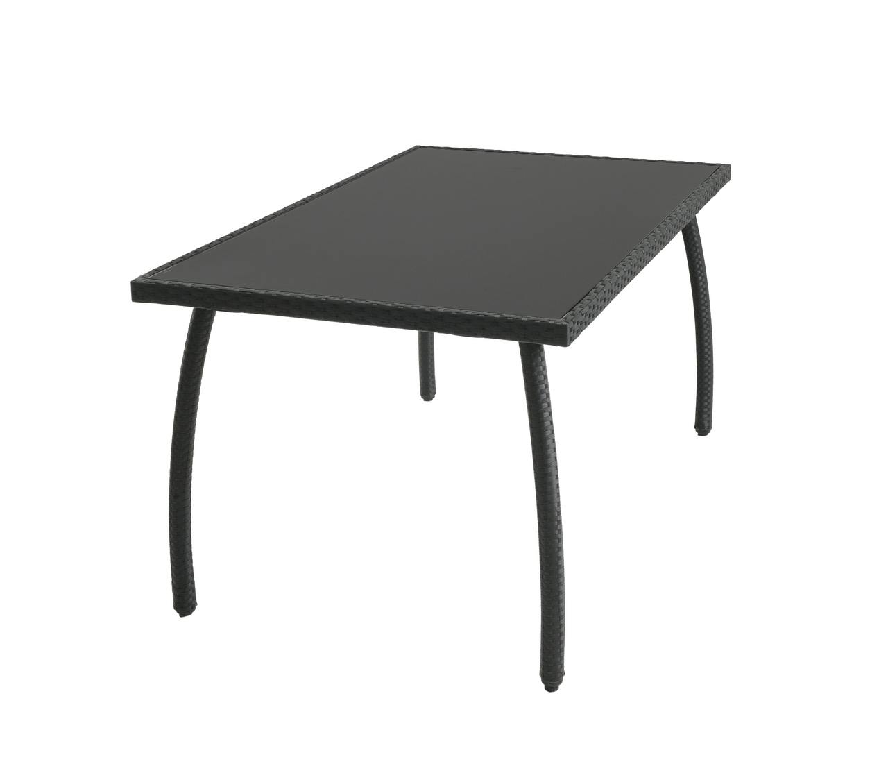 Tarrington House Mesa Noelani, rotim / vidro, 150 x 90 x 74,5 cm