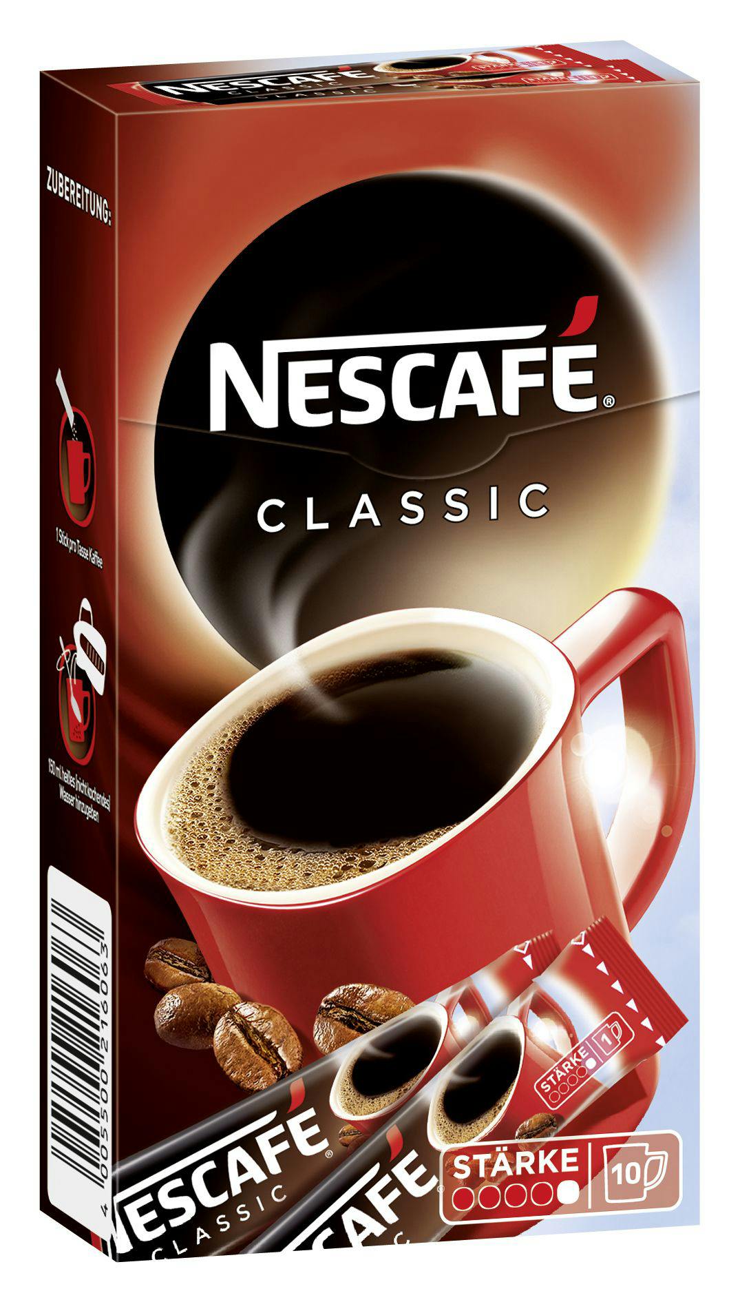 Nescafe Instant Kaffee Sticks 10 Portionen x 2 g (20 g) METRO