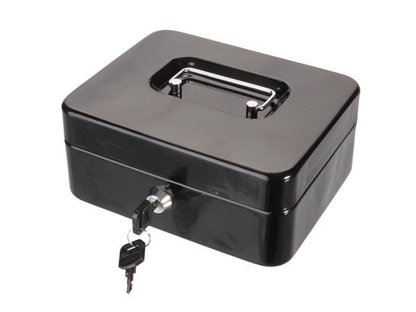 ARREGUI Elegant Cash C9624-EUR Caja Caudales con Llave para Contar y  Transportar Dinero, Caja de Seguridad con bandeja organizador de Monedas