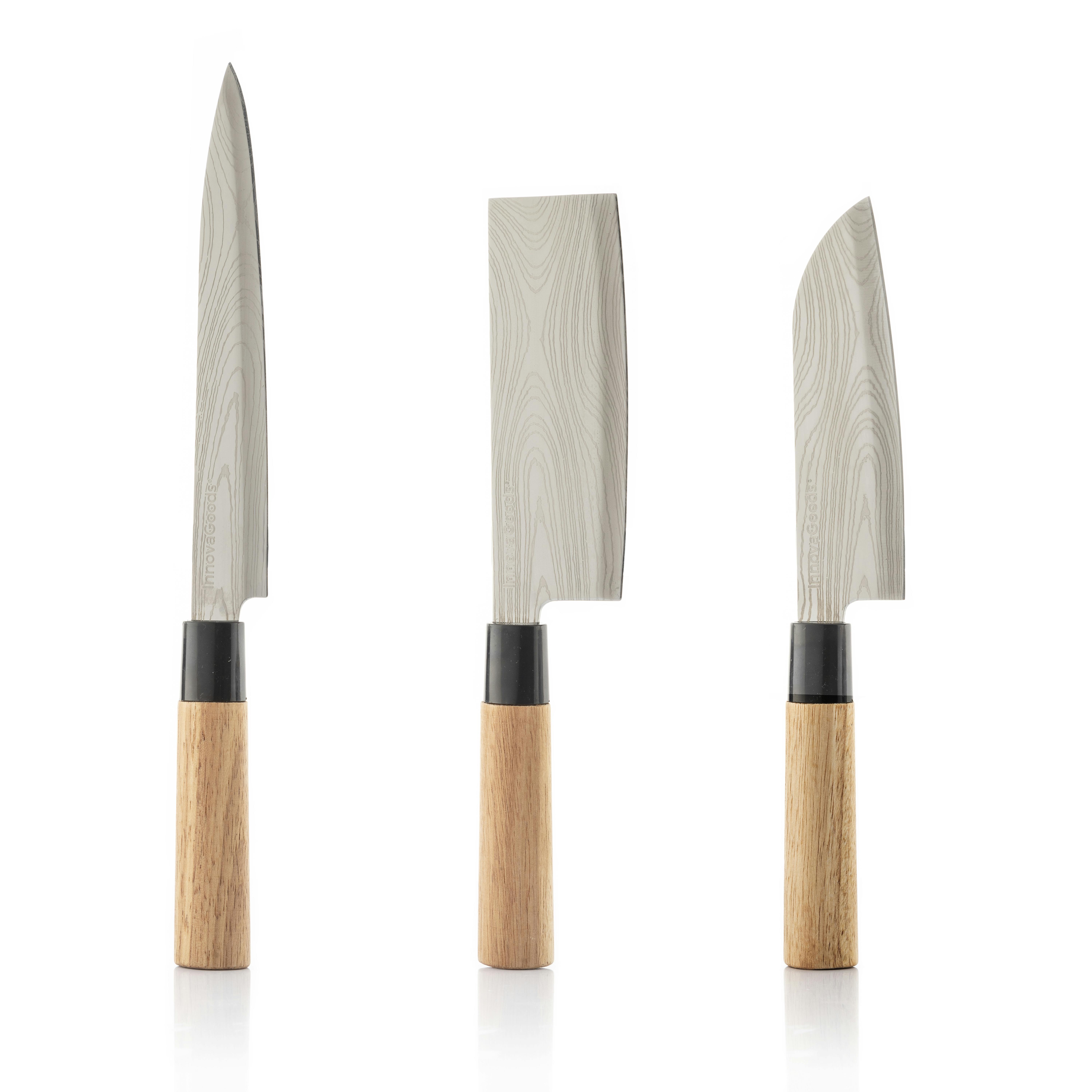 Cuchillos Swiss Chef Negros Set de 6 cuchillos profesionales