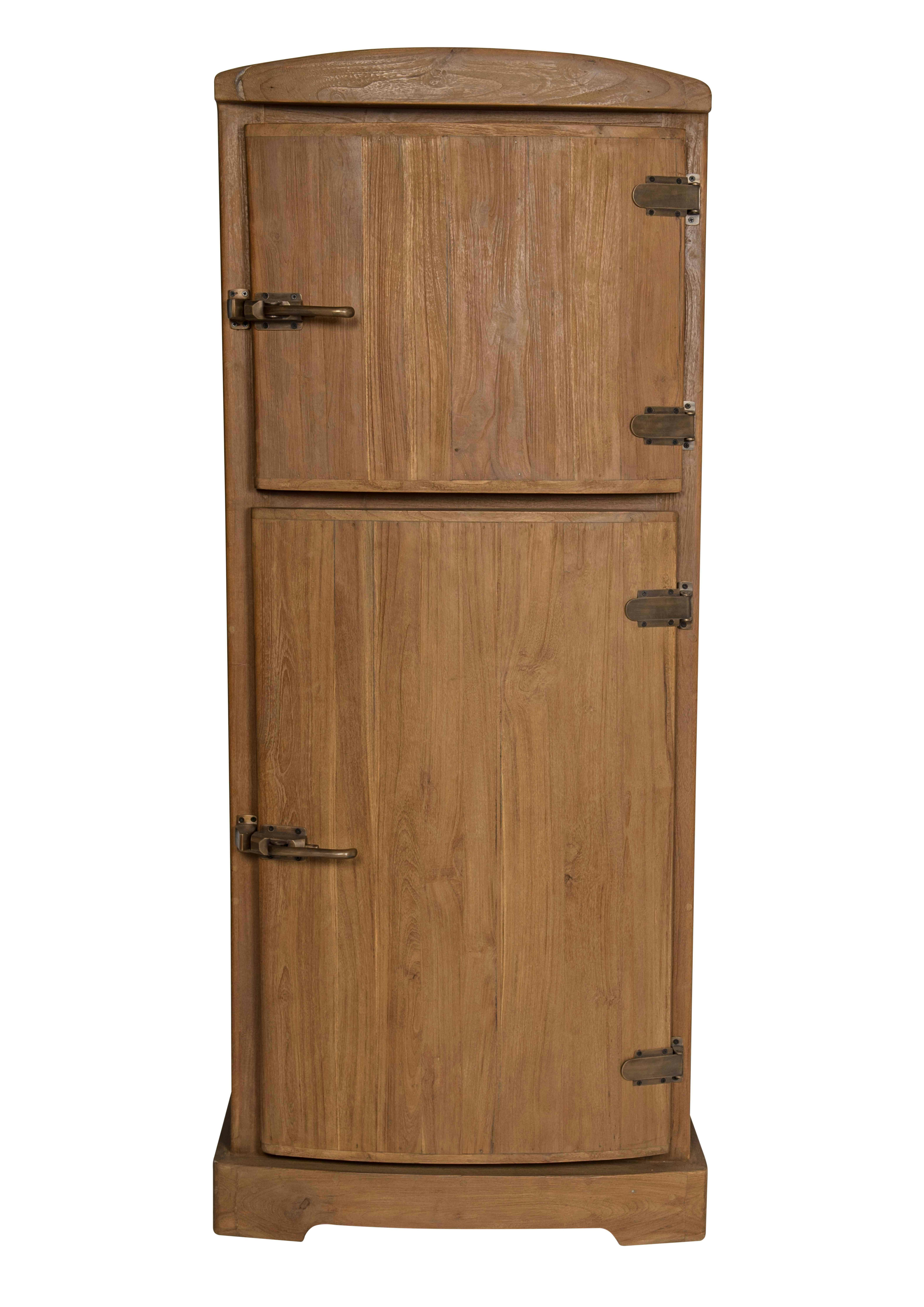 SIT Möbel Barschrank aus recyceltem Teak-Holz | mit 2 Türen | natur | B 60  x T 50 x H 154 cm | 07901-01 | Serie ROMANTEAKA | METRO Marktplatz