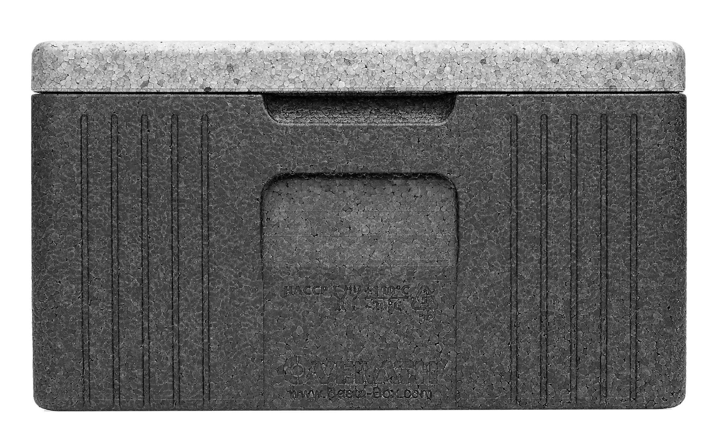 Overath Thermobox BastaBox XL, GN 1/1, schwarz, mit Deckel, 44 L