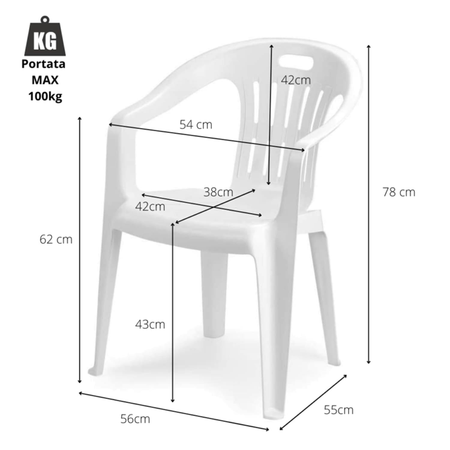 Poltroncine Da Esterno Sedia BORNEO Totò Piccinni Con Braccioli
