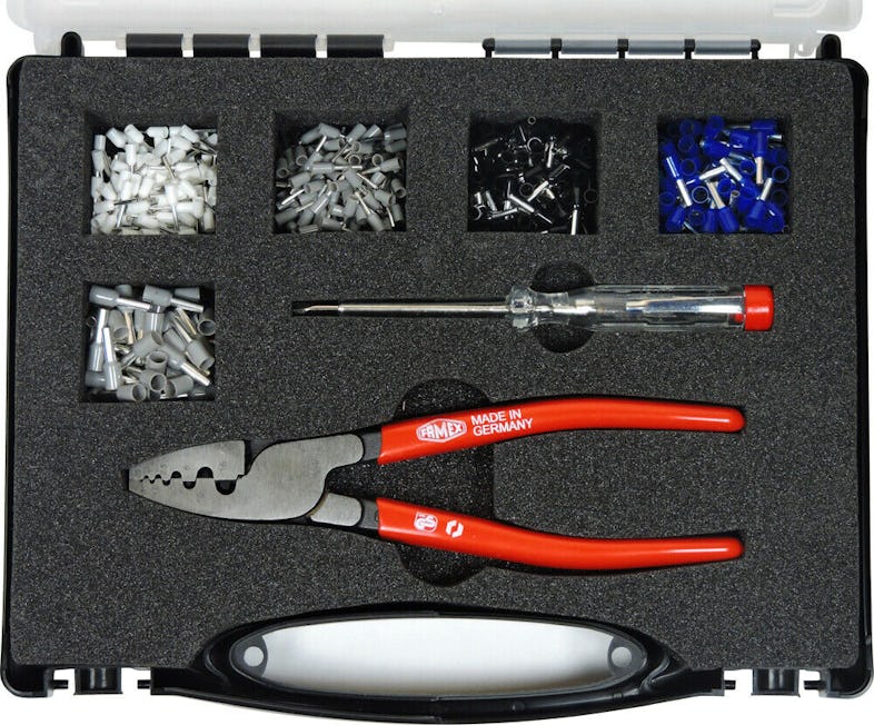 Werkzeug Werkzeugkoffer Marktplatz - Elektriker Qualität Set mit 436-10 | FAMEX Profi Werkzeugkiste - gefüllt METRO Top