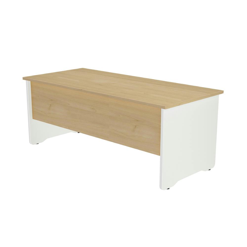 Rocada mesa de oficina serie work 200x80 blanco / roble