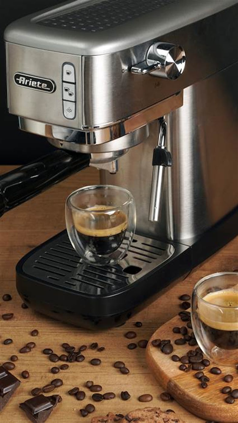 ariete cafetera slim espresso metal para café molido 1380