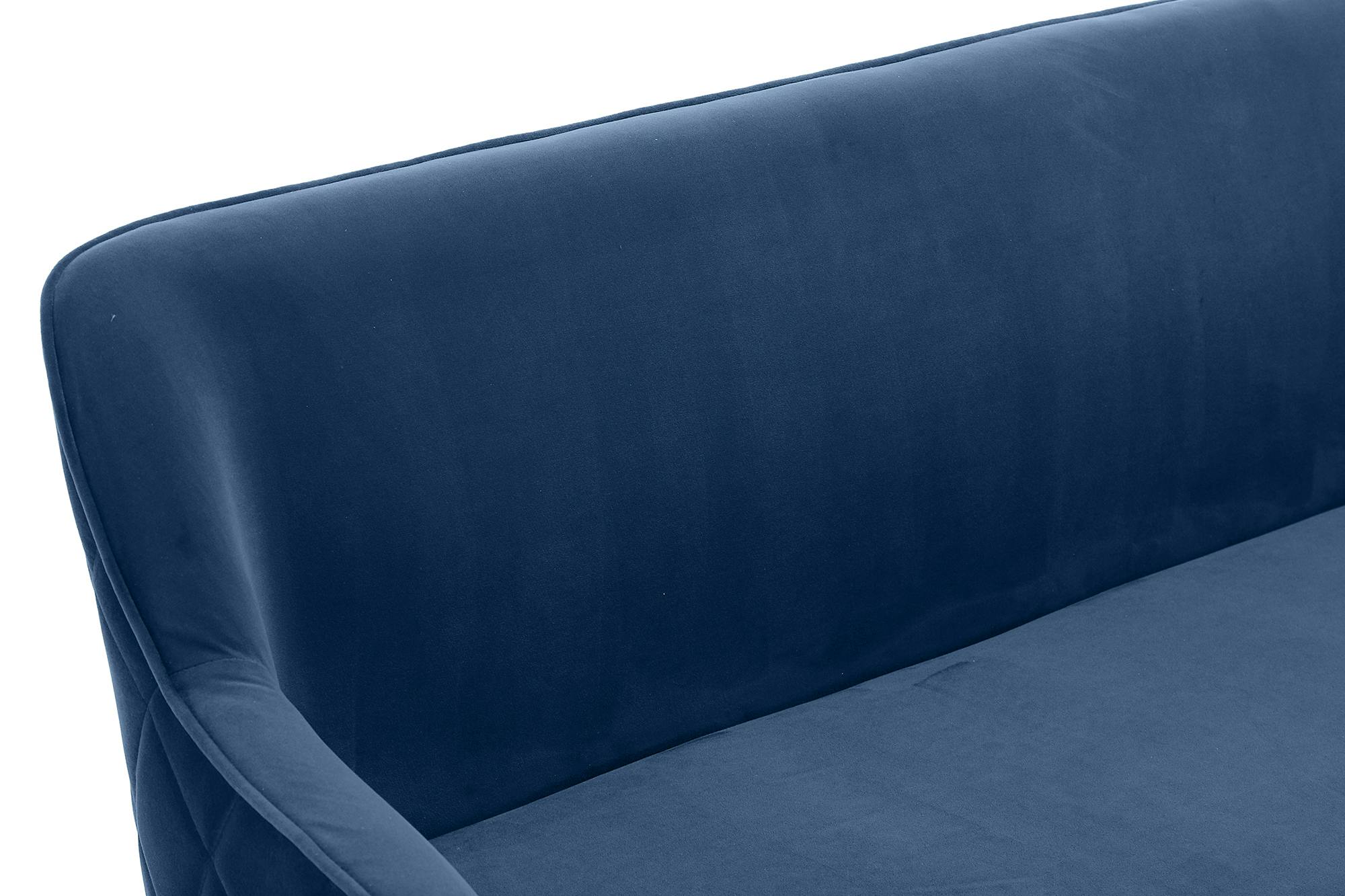 Rückensteppung Armlehnen Sitzbank x | Marktplatz | schwarz B cm | 61 blau, SalesFever T Metall und 85 160 mit | x H Samt, METRO |