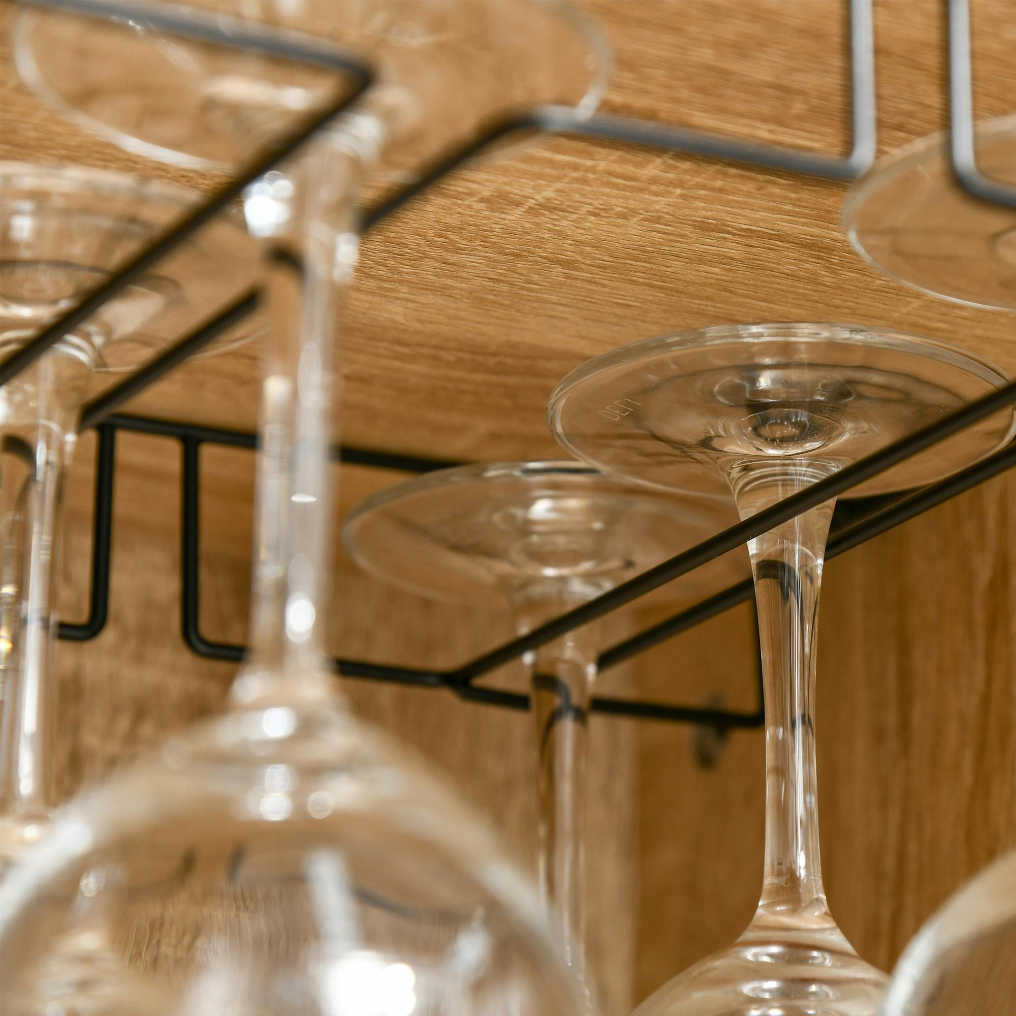 HOMCOM Mueble Botellero Industrial Aparador de Vino con 6 Estantes Abi –  Bechester