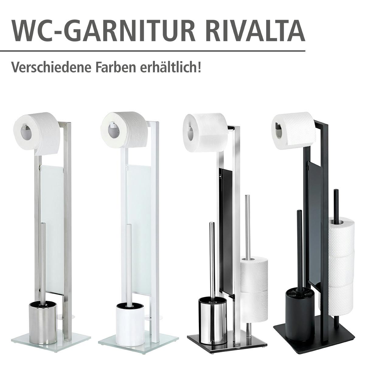 WENKO Stand WC-Garnitur Rivalta Edelstahl Matt | METRO Marktplatz