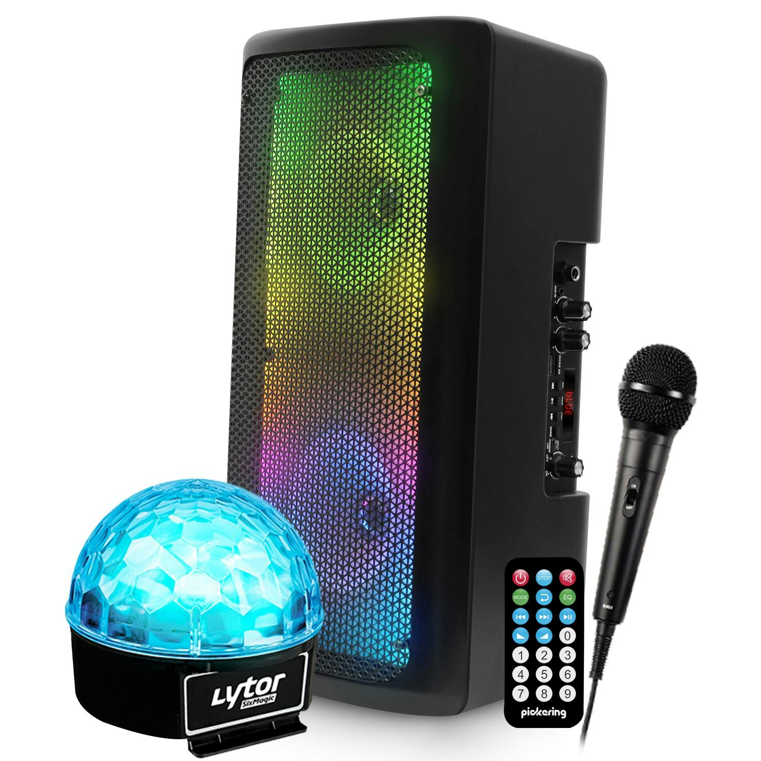 Enceinte batterie USB Bluetooth 300W PARTY-8LED Karaoke Micro - Stroboscope  STROBE40LED - Effet Lumière Noire LED-UVBAR6 Ibiza, Enceintes, baffle et  amplis DJ, Top Prix