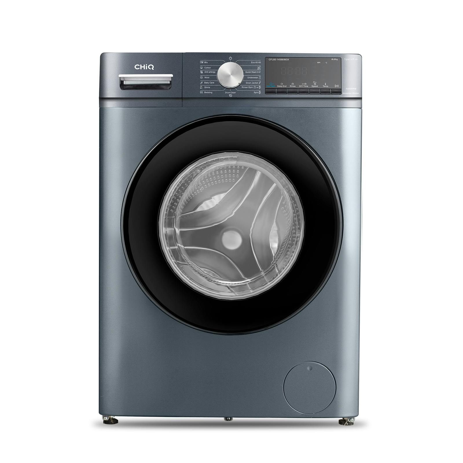 Lavadora CHiQ CFL8014586IM3X 8kg 1400 rpm Ancho 52cm 54L