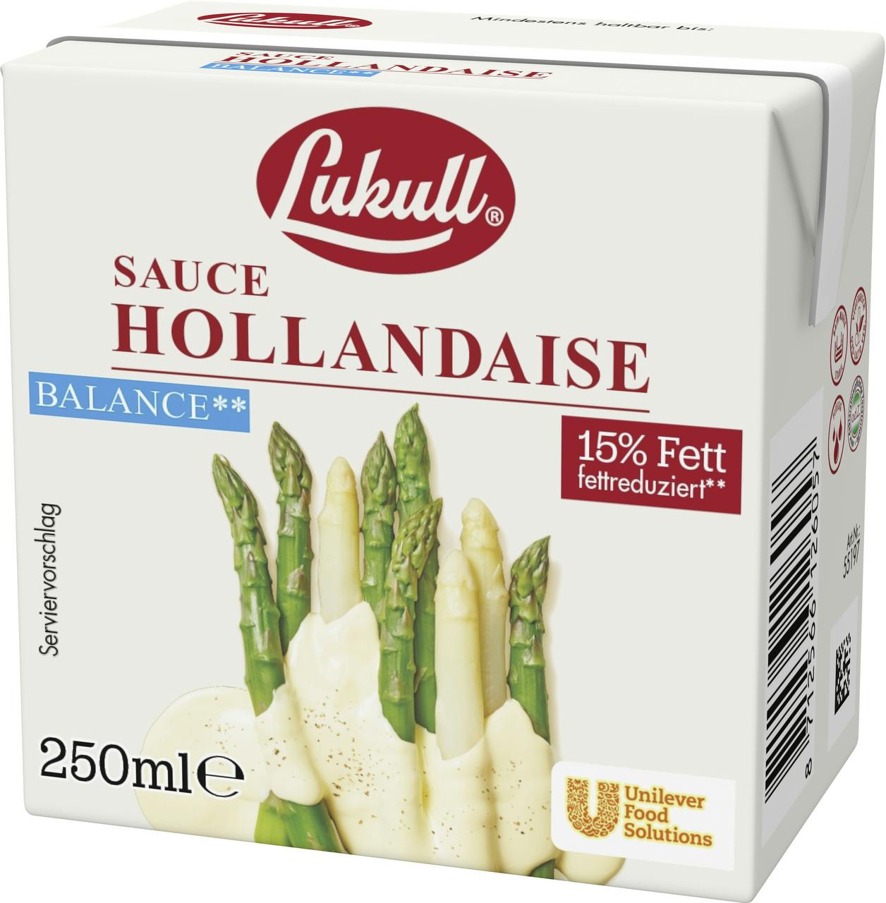 Lukull Sauce Hollandaise Balance, 255 g (250 ml) METRO