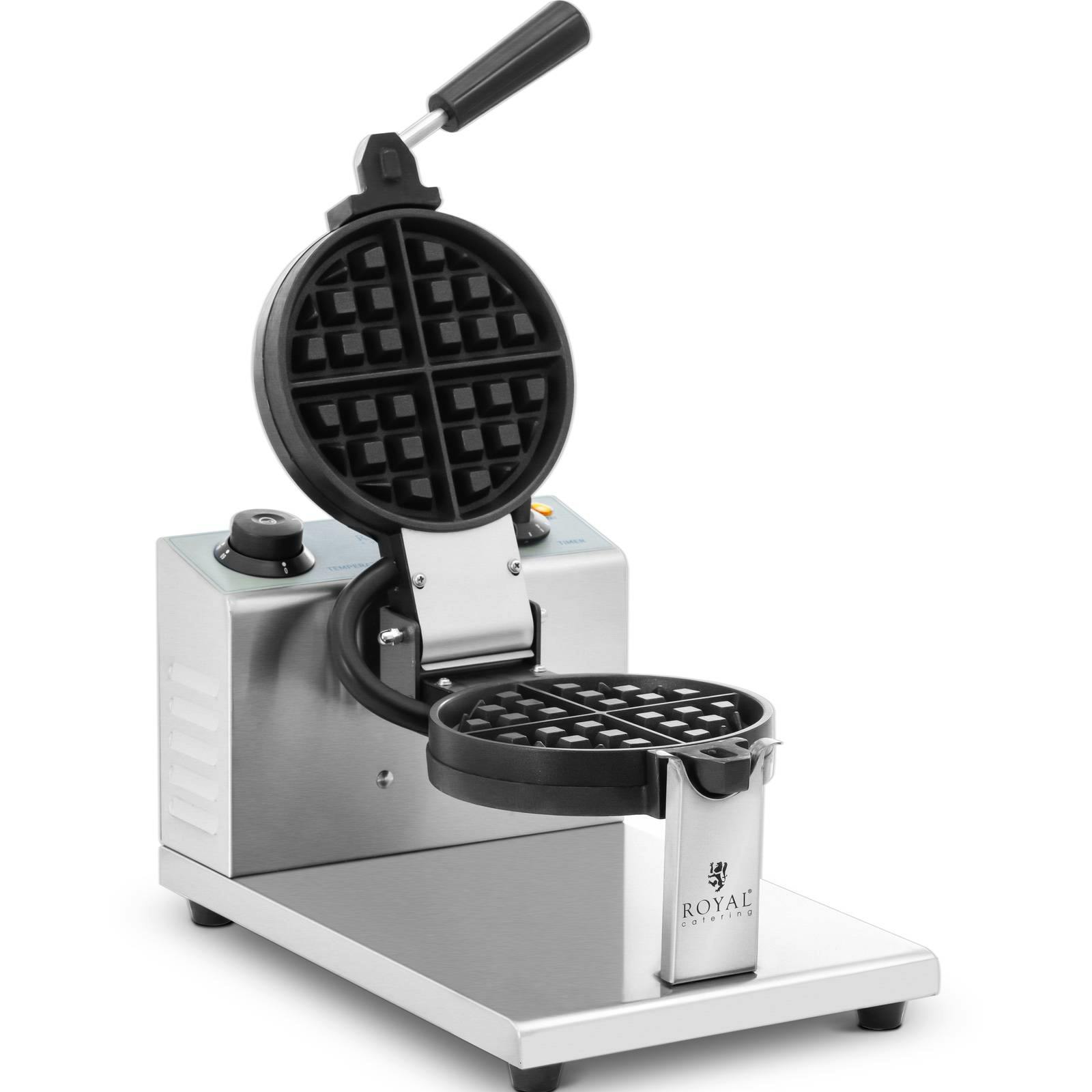 Royal Catering Piastra per waffel - Rotonda - 4 piccoli waffel - 1.200 ...