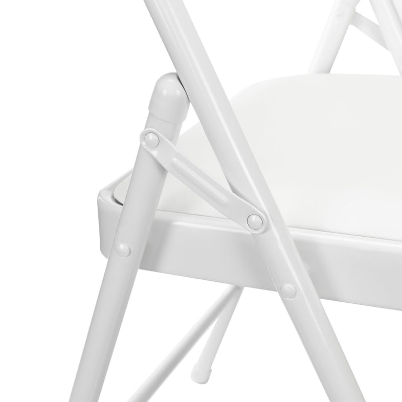 Confezione da 5 sedie pieghevoli imbottite bianche 7house