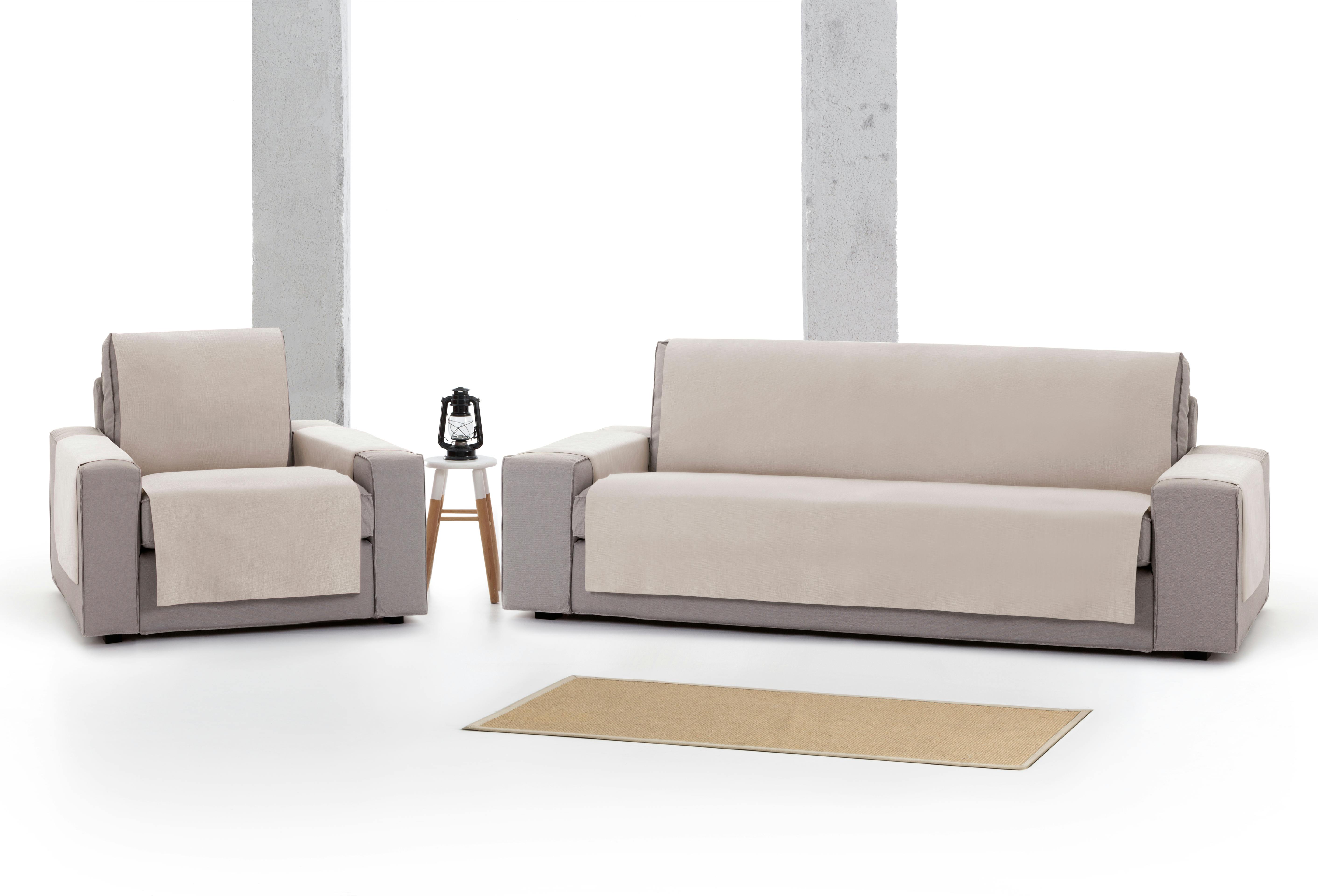 Funda cubre sofa para sofa 3 plazas Leire - Color 11 Beige oscuro | MAKRO  Marketplace