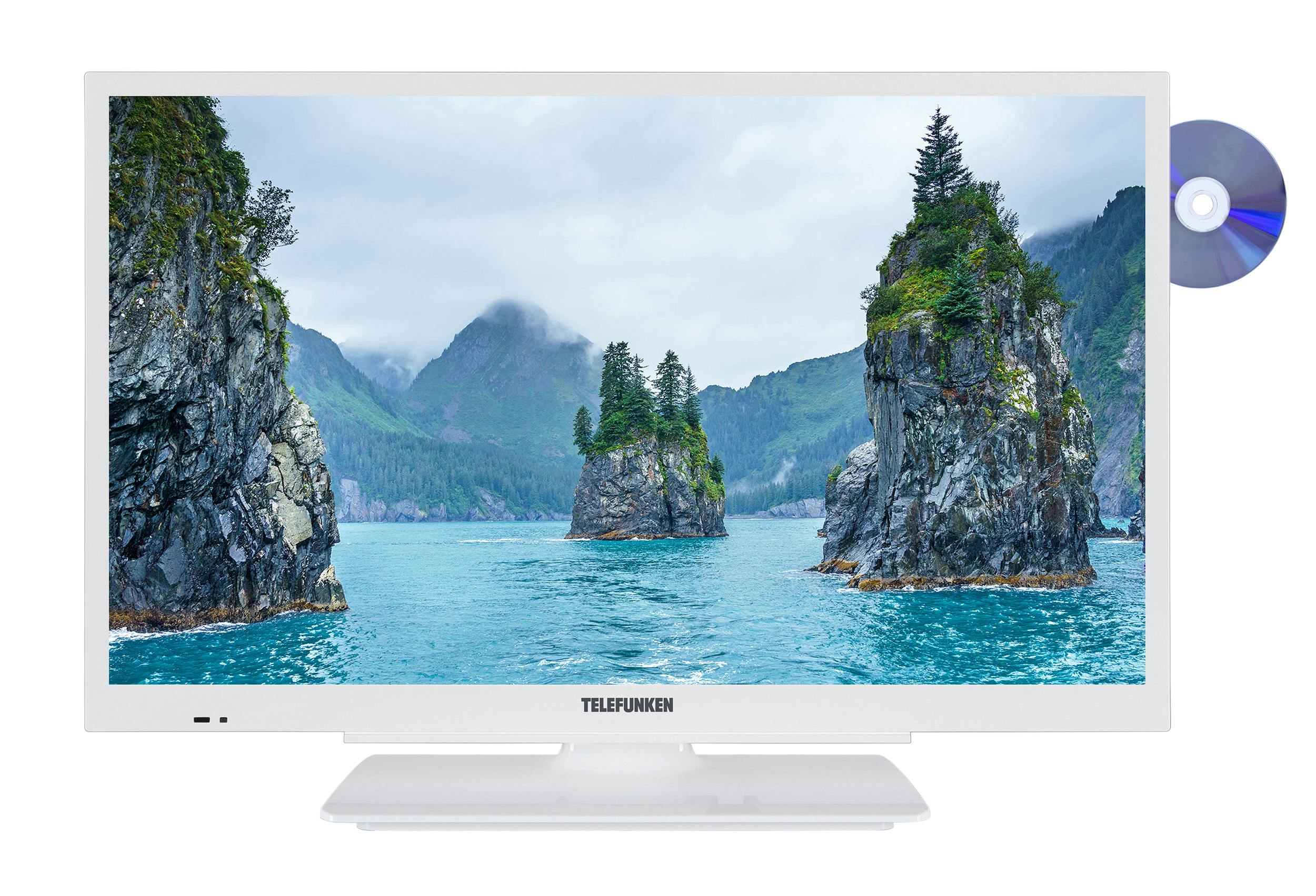 Telefunken XH24G101D-W 24 Zoll Fernseher HD-ready mit DVD-Player ...
