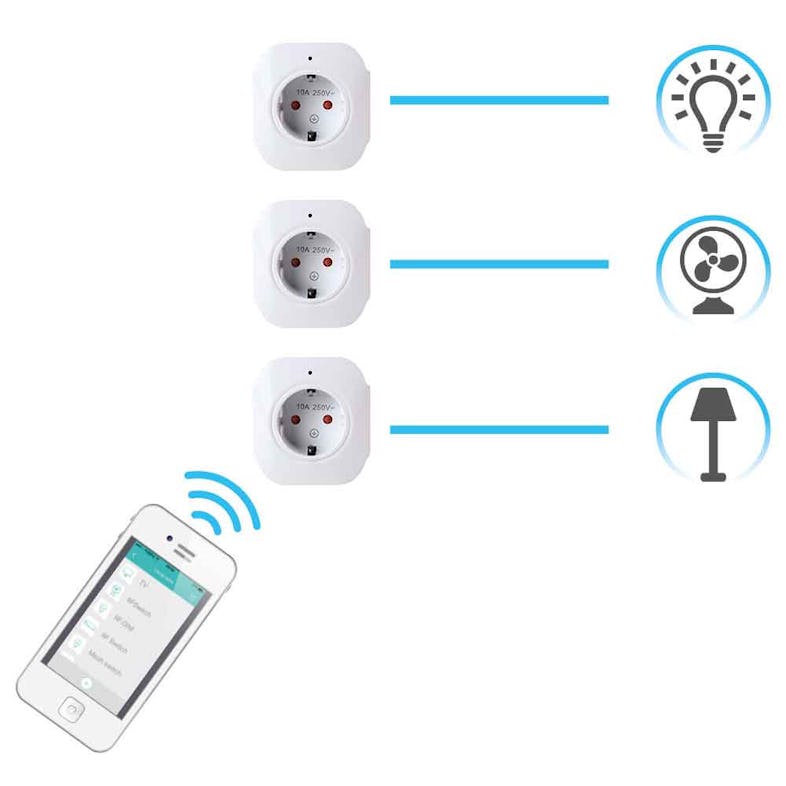 Pack 4 Enchufes Inteligentes WiFi Control Consumo - Smartfy