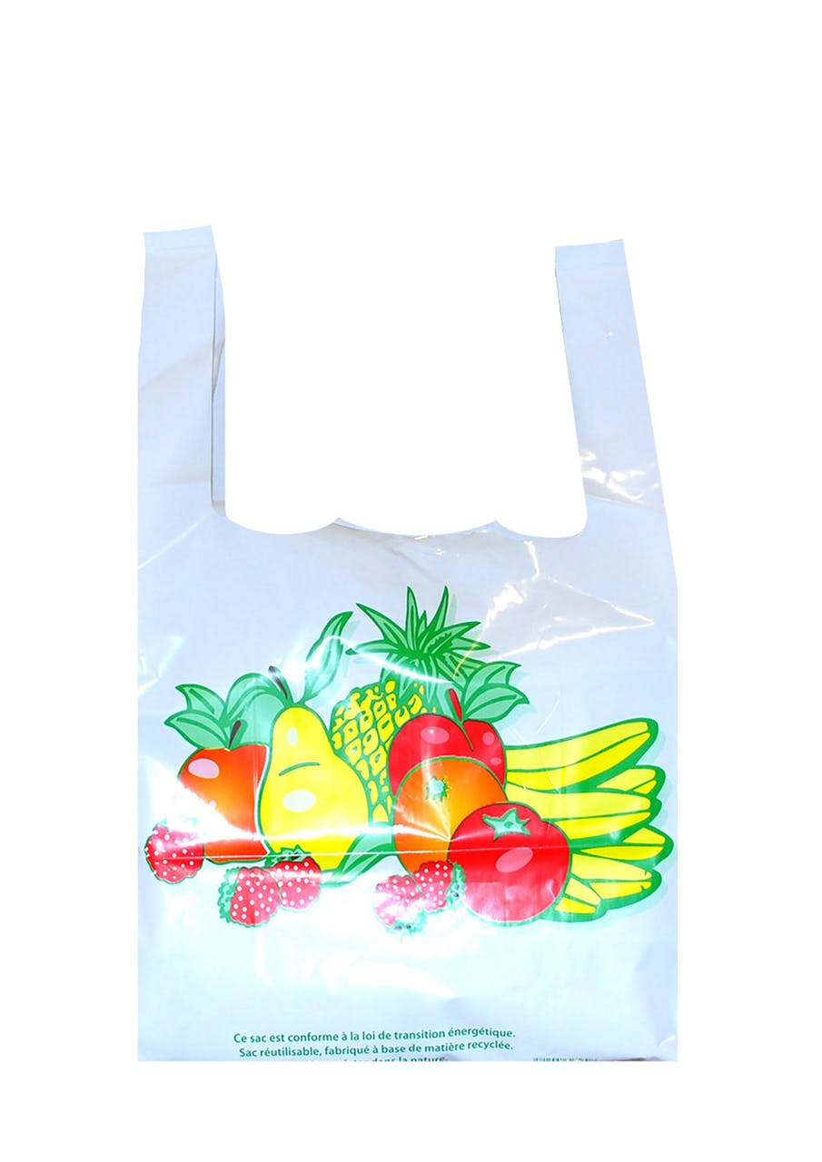 Sac fruits et l gumes PEBD blanc 45 x 26 x 12 cm x 500 Evenplast