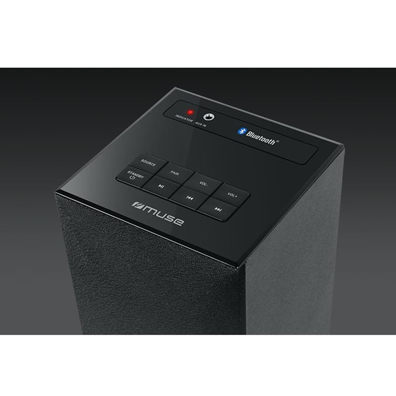Tour de son Hifi 60W noire avec lecteur CD, Bluetooth, FM et USB