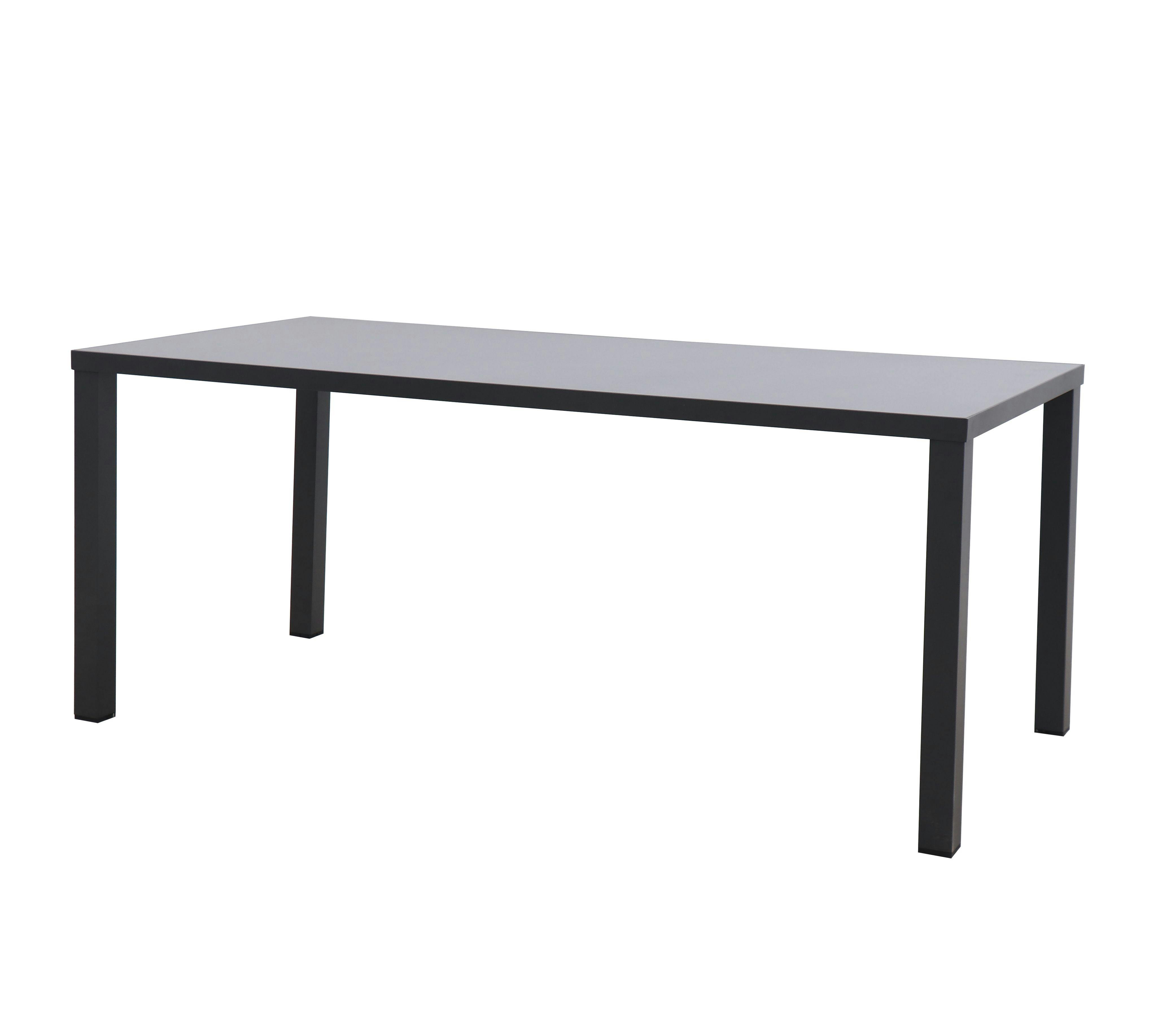 Tarrington House Eettafel, aluminium/ glas, 180 x 90 x 75 cm, tot 6