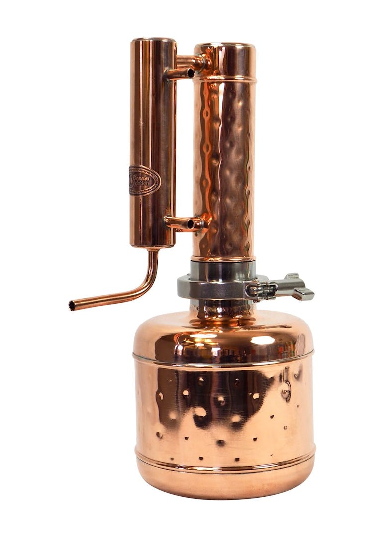 CopperGarden® 2 Liter ALQUITARA Plus Destille | Mit Kolonne &  Liebigkühler