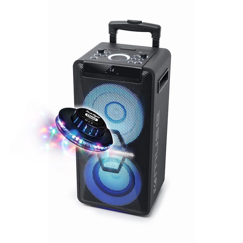 Enceinte Sono DJ à LED Party Box double bluetooth + Micro BT/CD