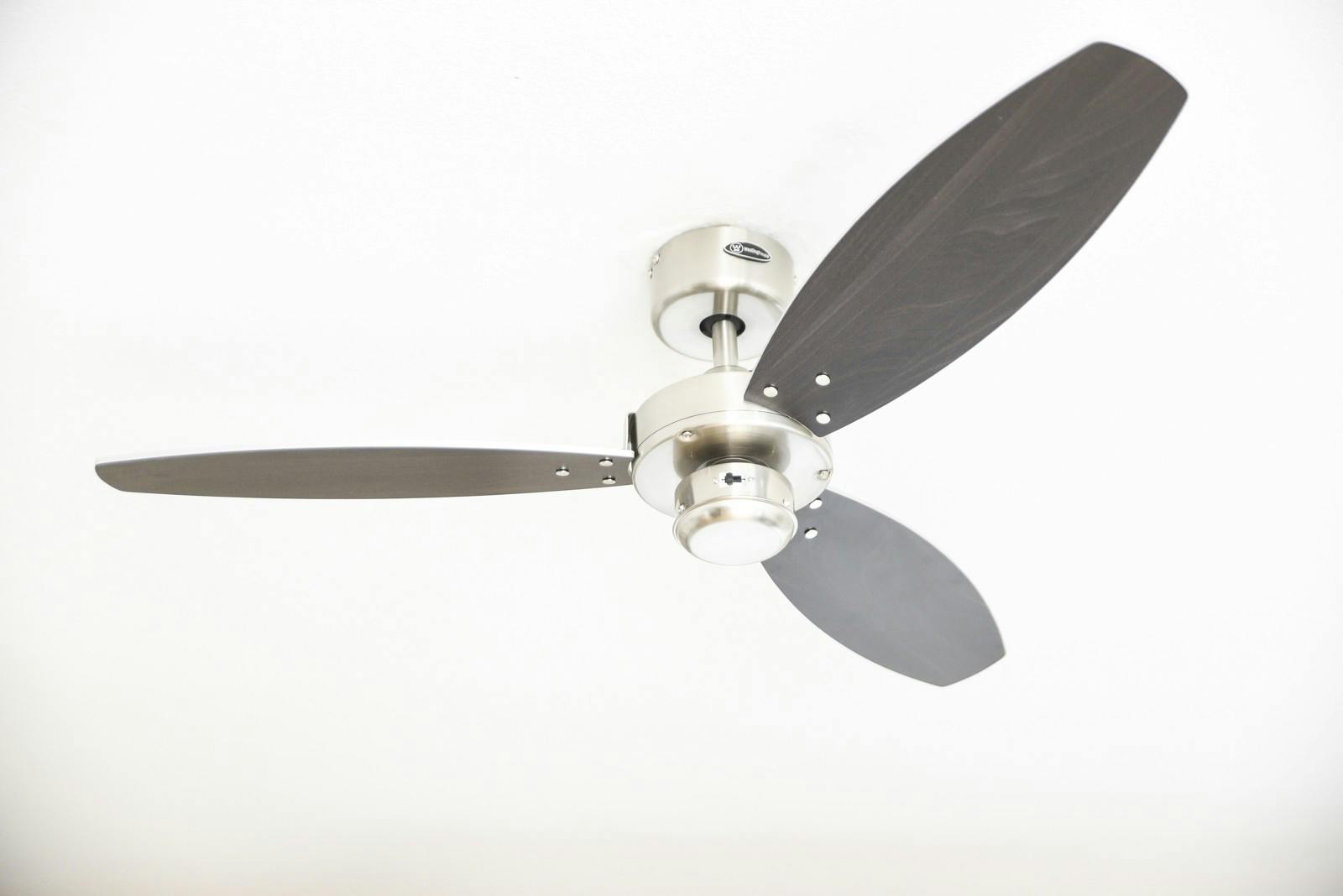 Deckenventilator Jet Nickel 105 cm mit Zugschnur Grau / Silber | METRO