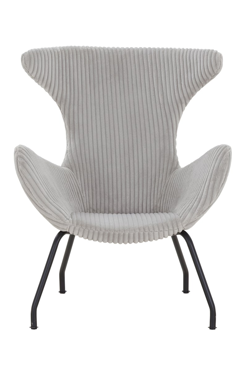 SalesFever Relax-Sessel | | 96 x schwarz | Metall | grau METRO 77 B x H Gestell 78 Texturstoff Bezug cm Marktplatz T