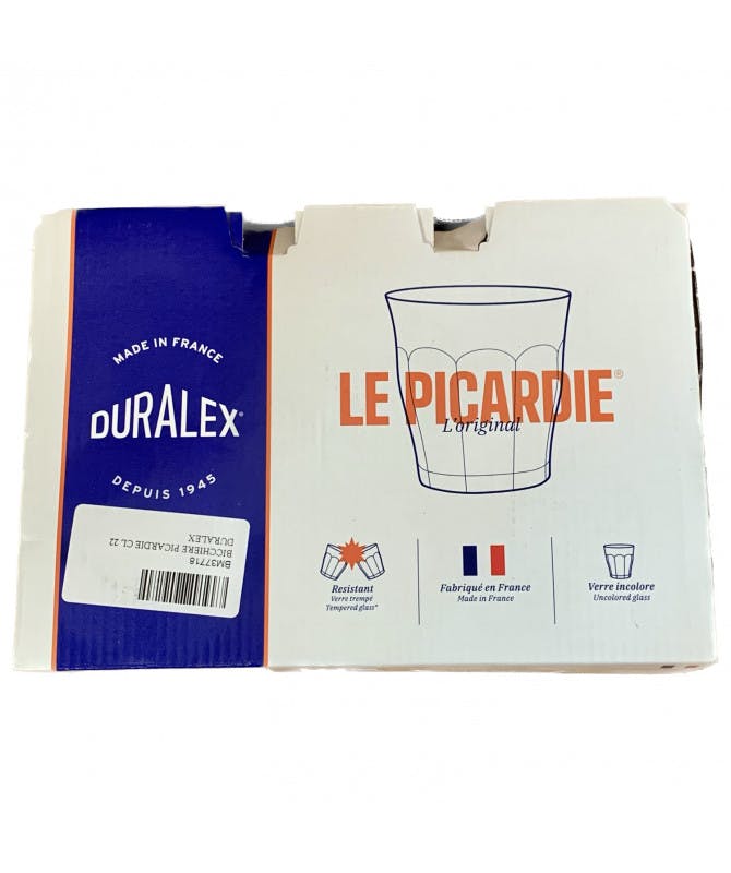 Bicchiere Picardie Cl 20 Duralex H 8,4 Ø Cm 8 Confezione Da 6