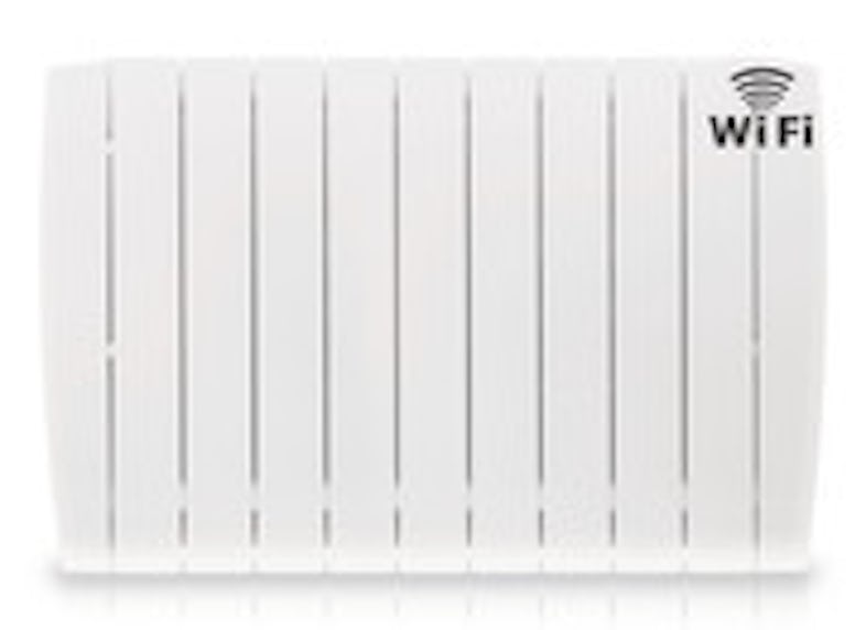 Emisor térmico - HJM Cerámico RFC 1500 WiFi, Bajo Consumo con Programación  24/7, hasta 15 m², Comandos de VOZ,, 1500 W, Blanco