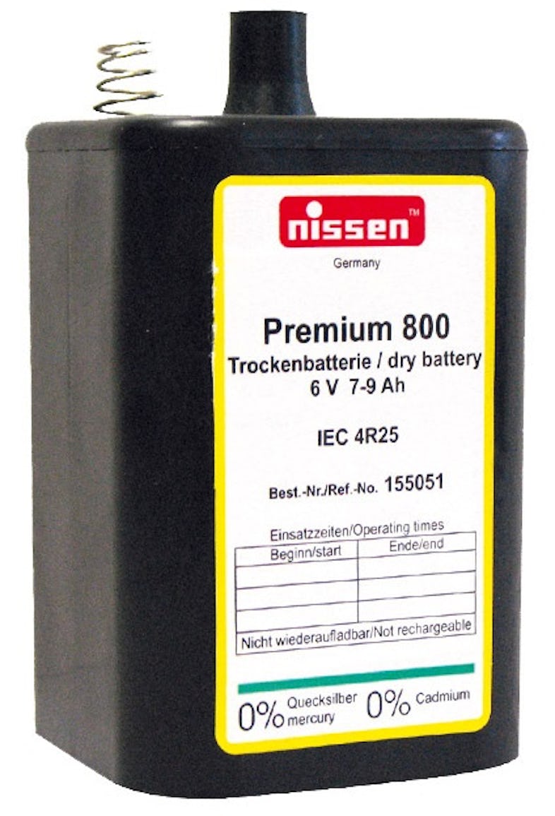 Nissen 4R25 Premium 800 - 6V / 7-9Ah Trockenbatterie - ohne