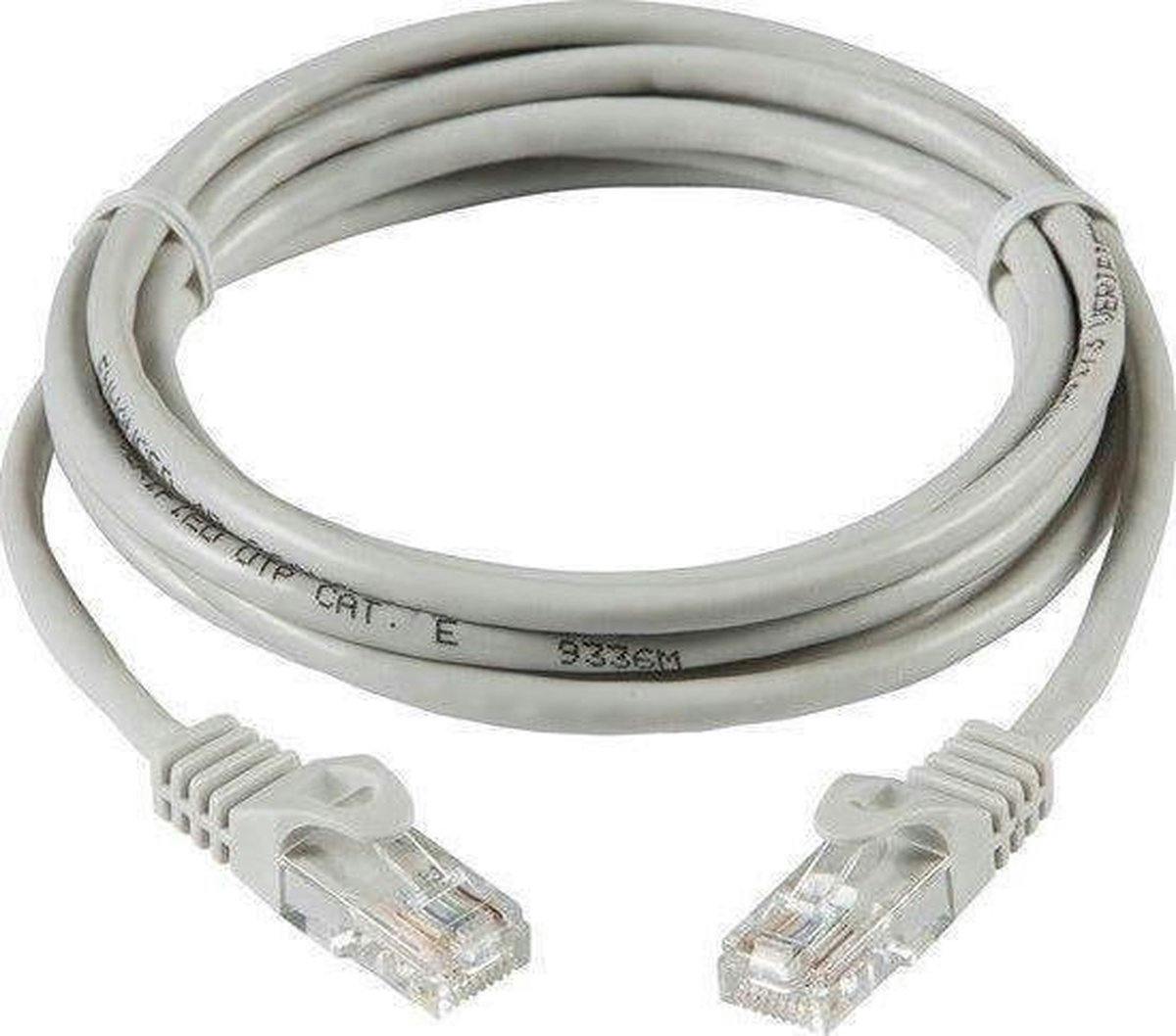 ValeDelucs Internetkabel Netwerkkabel 1 meter CAT6 UTP kabel RJ45 - Grijs | MAKRO Webshop