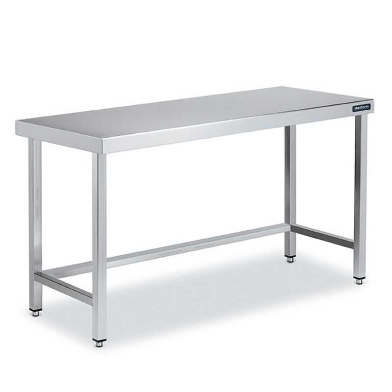 Mesa CENTRAL Acero Inox Fondo 60 SIN ESTANTE 200x60