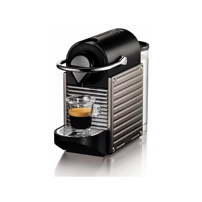 KRUPS Cafetière Nespresso Pixie Automatic-19 bars-1260 W-Dosage auto au  volume de la tasse-Titane