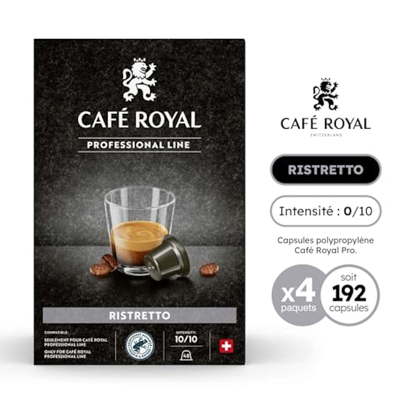 Capsule Café Royal Ristretto pour Nespresso Pro par 50 - Coffee