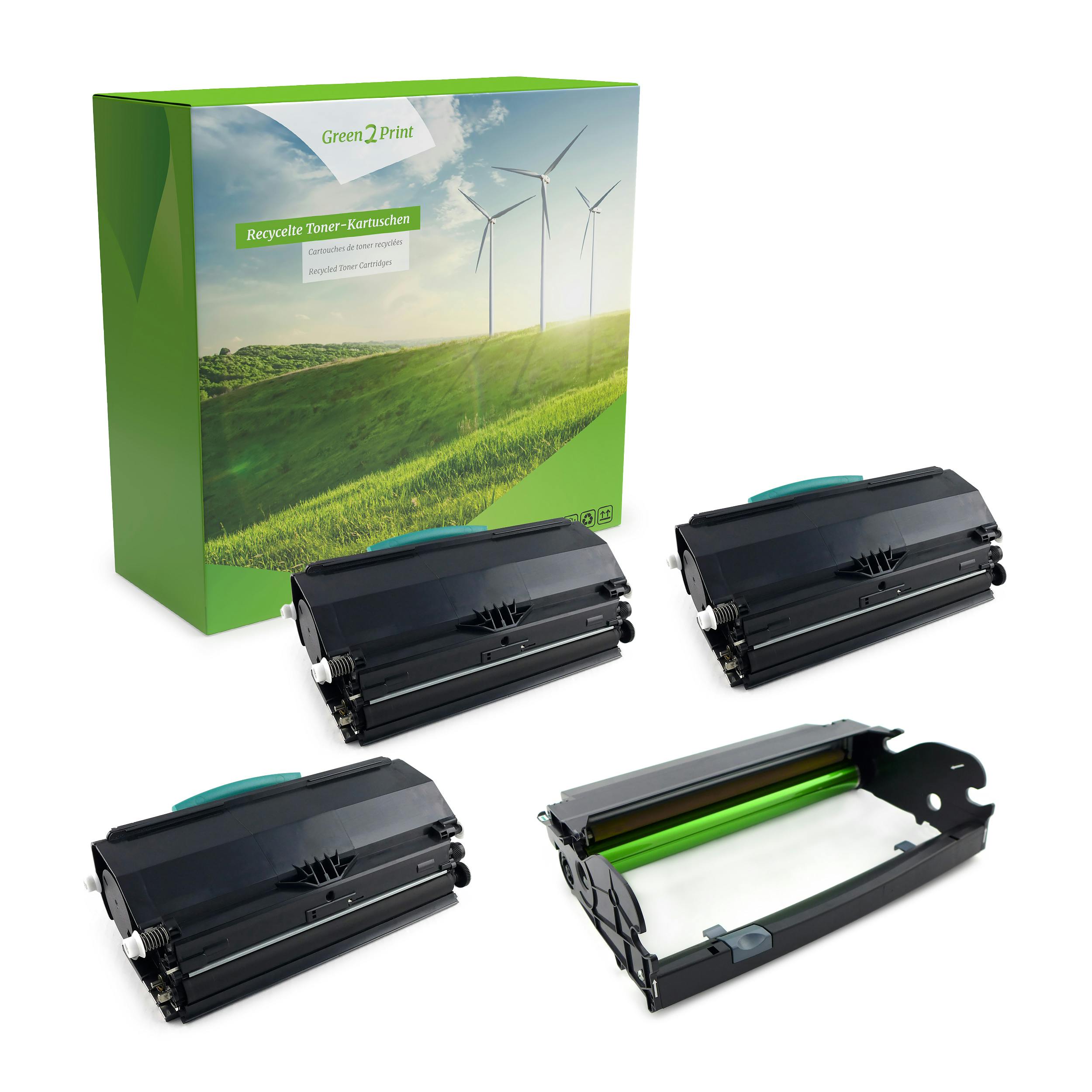 Green2Print 3x Toner, 1x Trommel 3x 9000, 1x 30000 Seiten Ersetzt Dell ...