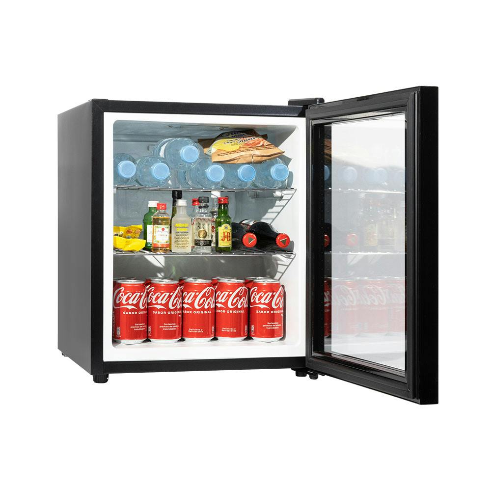 MinibarNevera Perseo by BTV GLACIAR GLASS 49 Negro. Compresor