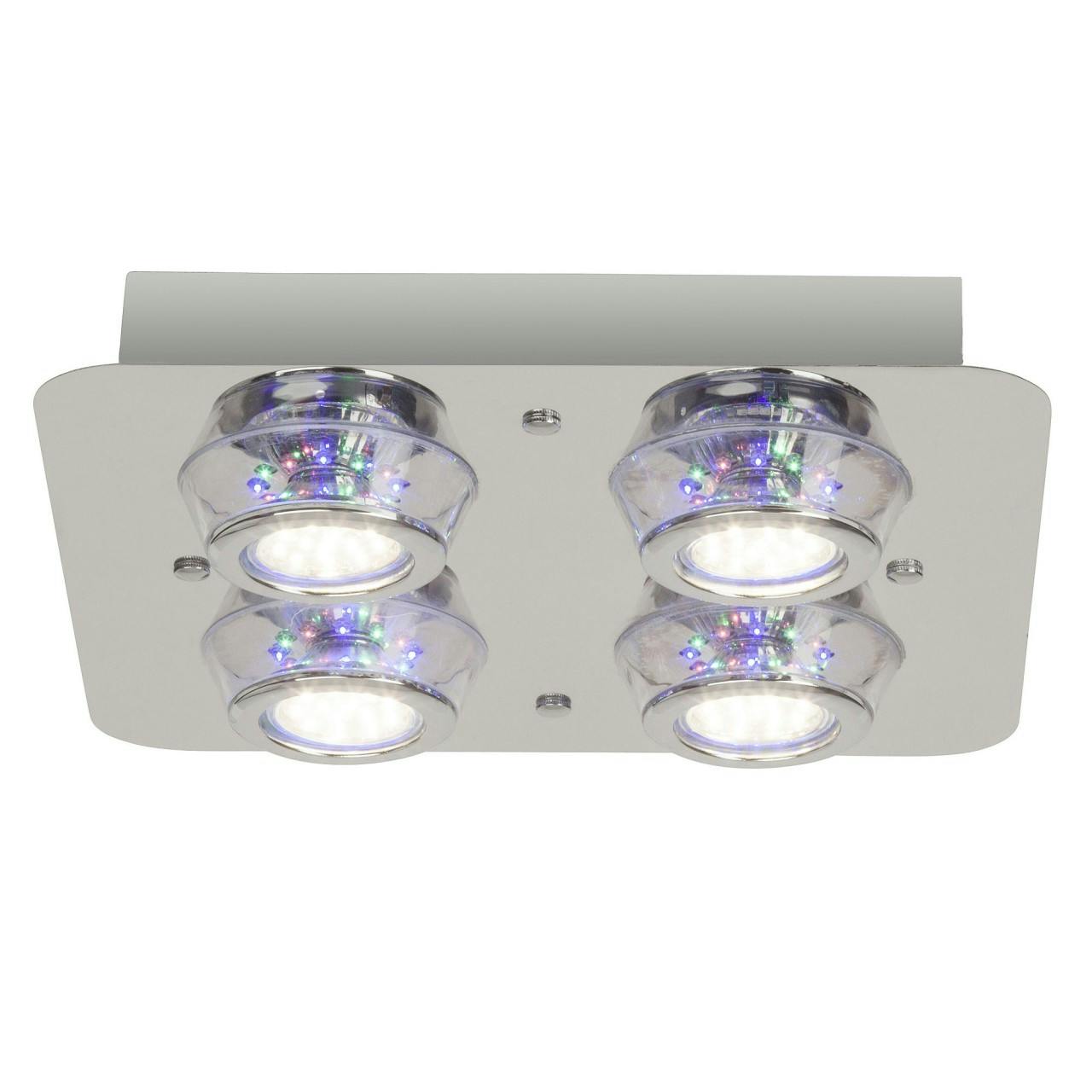 BRILLIANT KELLY LED Deckenleuchte 30 cm Metall / Kunststoff Chrom