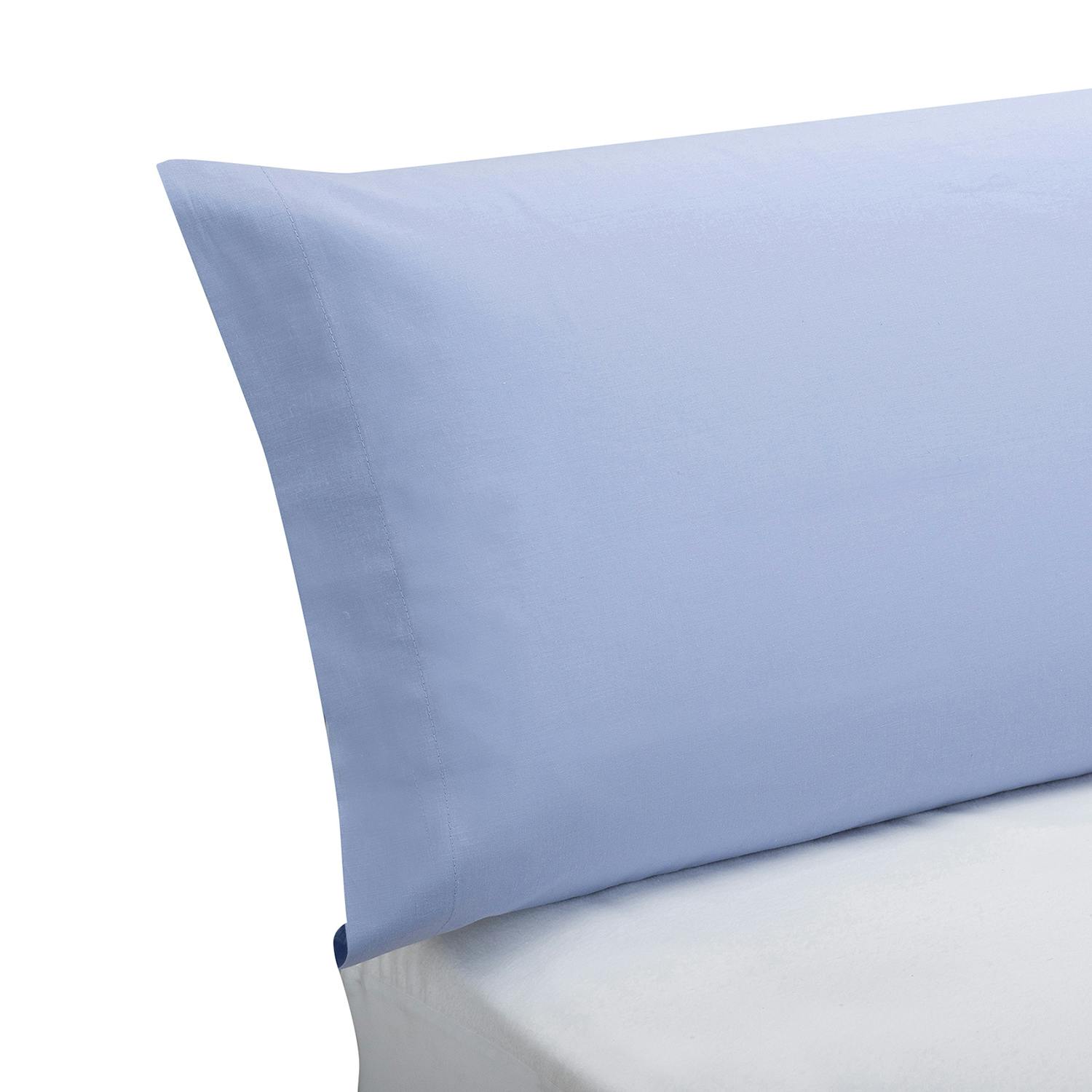 Funda de almohada 100% algodón Pikolin Home transpirable y de 140 hilos calidad en color blanco 